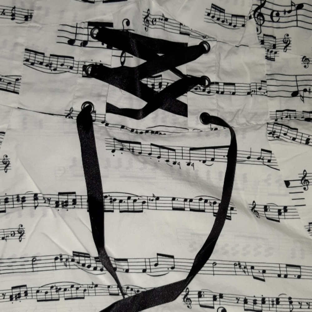 Music Note Ruffled Dress - Picture 3 of 6